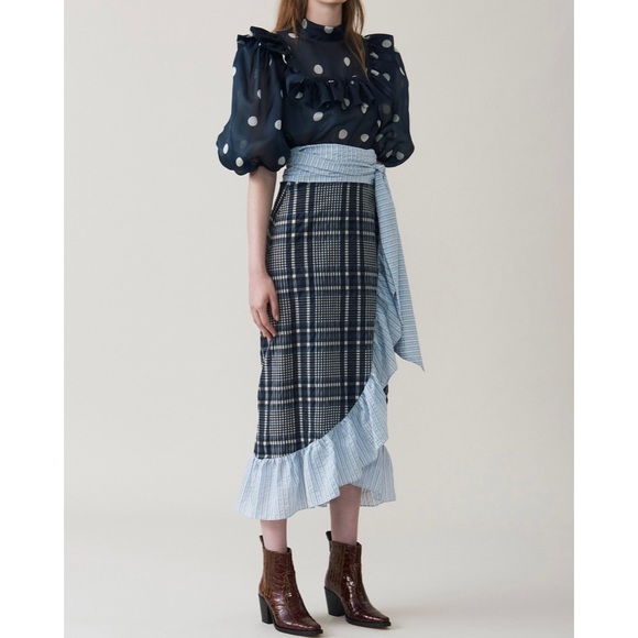Ganni Dresses & Skirts - Ganni wrap skirt in size 36.
